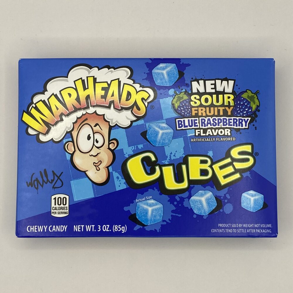 Warheads Blue Raspberry Cubes